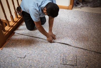 Install Floor Insulation - carpet padding