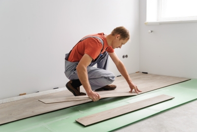 Install Floor Insulation - hardsurface padding