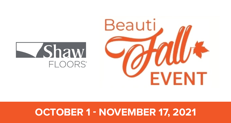 Shaw Beautifall Sale is On Through November 17 2021 at Creative Carpet and Flooring